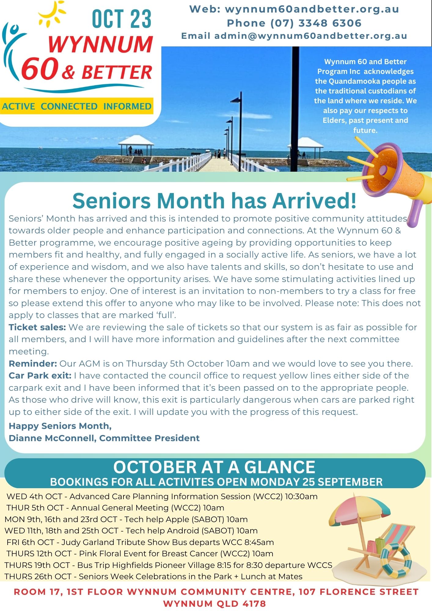 October Newsletter Seniors Month is Here!